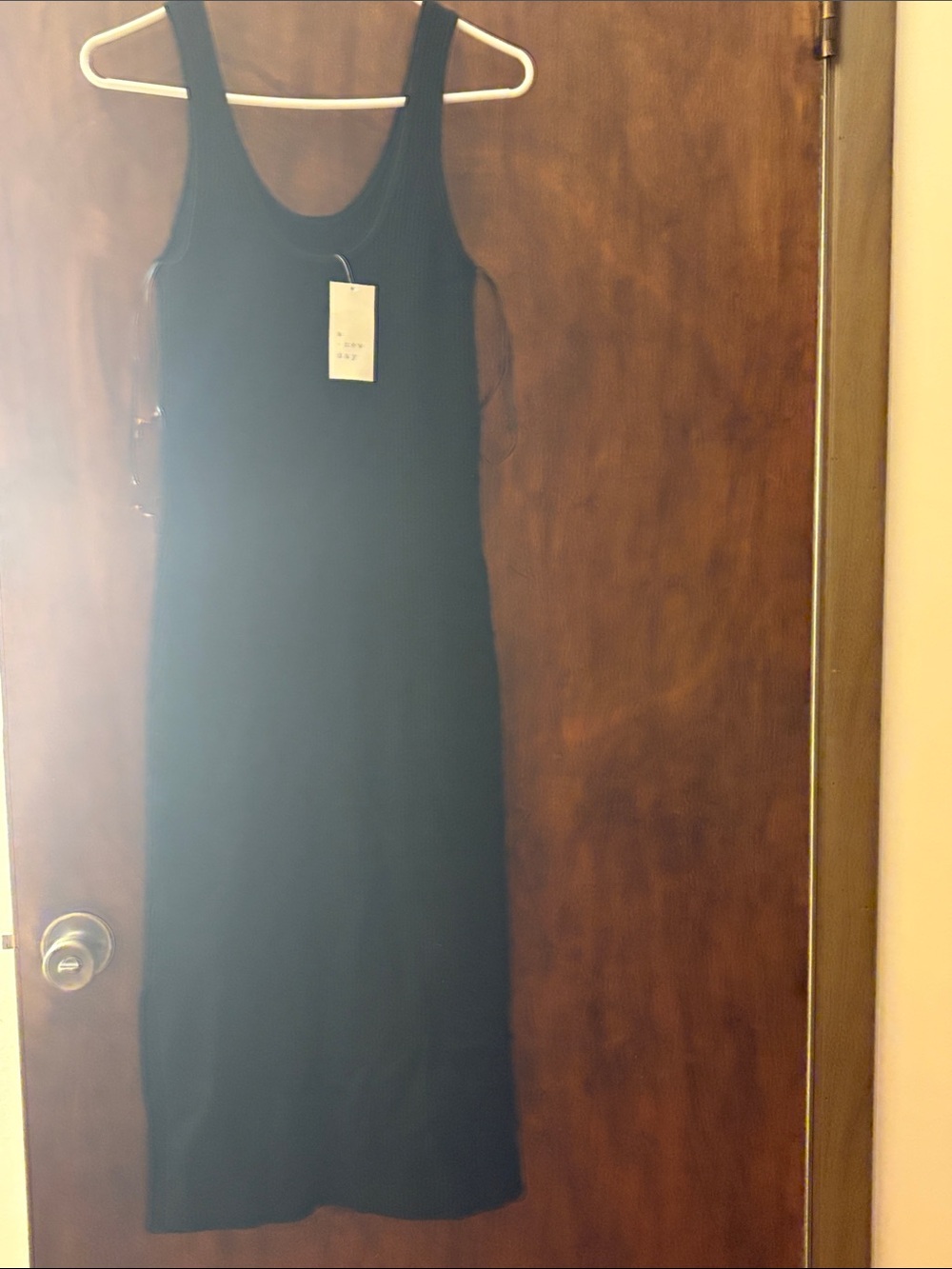 Target Black Ribbed Maxi Tank Dress